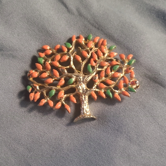 Colorful Tree Brooch - Picture 1 of 6